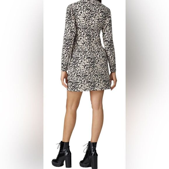 La Vie Rebecca Taylor Printed High Neck Dress Size Medium - Picture 3 of 8